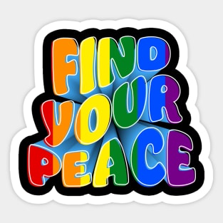 Tranquil Acceptance: Find Your Peace in Pride Month Sticker